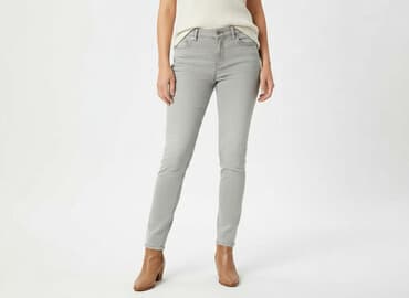 wyszczuplajace jeansy damskie: Jeansy damskie, rozmiar M — 5