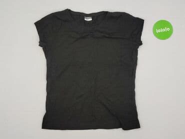 czarne t shirty w serek damskie: Beloved, T-shirt damski, rozmiar XL — 2