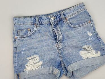 szerokie krótkie spodenki jeansowe: H&M, Shorts for women, size XS — 2