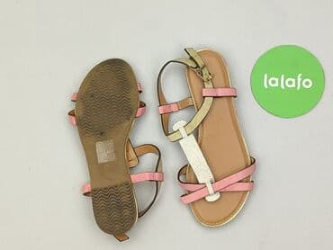 klapki złote lidl: Sandały damskie, rozmiar 37 — 3