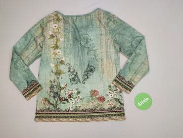 bluzka w paski zielone: Bluzka damska, rozmiar L — 4