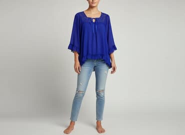 bluzka w paski pepco: Paprika, Bluzka damska, rozmiar S — 8