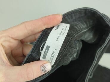 srebrne buty deichmann: Bershka, Jeansy damskie, XS — 4