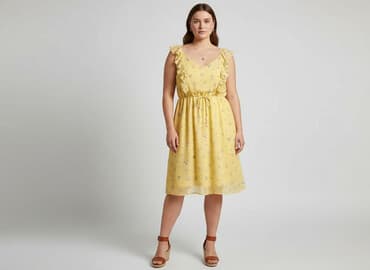 eleganckie zwiewne sukienki na lato: H&M, Sukienka damska, rozmiar XL — 1