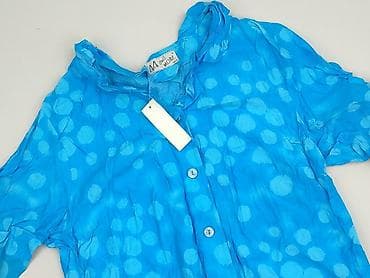 chabrowa bluzki plus size: Bluzka damska, rozmiar L — 1
