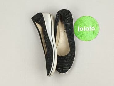 klapki louis vuitton czarne: Balerinki damskie, rozmiar 36 — 3