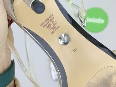 kozaki na koturnie ccc: Zara, Sandały damskie, 38 — 5