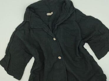 bluzka z dlugim rekawem czarna: New Collection, Koszula damska, rozmiar One size — 1