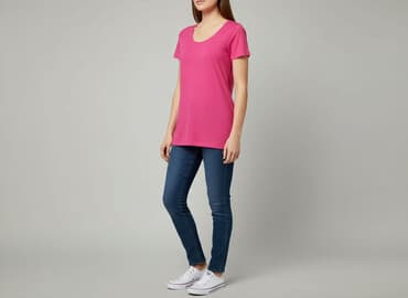 klasyczny t shirt damski: Janina, Women`s T-shirt, size S — 1