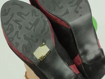 srebrne buty na obcasie ccc: Półbuty damskie, rozmiar 38 — 5