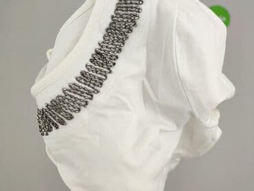 bluzki z dekoltem plus size: T-shirt damski, rozmiar S — 4