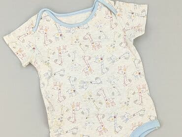 pomaranczowe spodnie dresowe: Body, 6-9 months, 
condition - Good — 1