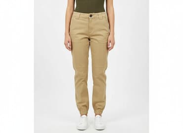 spodnie jogger damskie bershka: Bershka, Spodnie materiałowe damskie, rozmiar S — 10