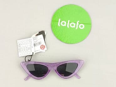 złote dodatki do zielonej sukienki: Glasses, Sunglasses, Cat eyes design, condition - Perfect — 2