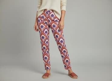 spodnie z szerokimi nogawkami zara: Zara, Spodnie materiałowe damskie, rozmiar L — 7