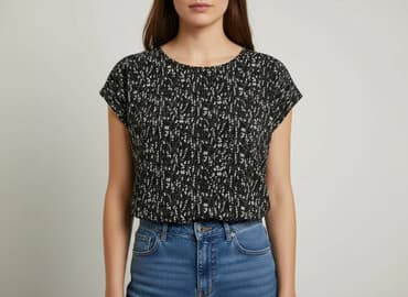 shein czarne bluzki: Shein, Bluzka damska, rozmiar L — 6