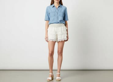 koronkowe szorty damskie: Szorty damskie, rozmiar L — 6