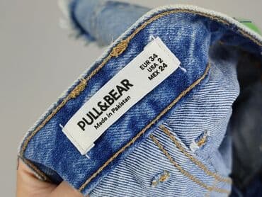 spodenki jeansowe z wysokim stanem pull and bear: PULL&BEAR, Szorty damskie, rozmiar XS — 4