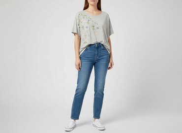 t shirty z rękawem do łokcia: T-shirt damski, rozmiar L — 1