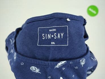bluzki basic z dekoltem v: Sinsay, T-shirt damski, rozmiar 2XL — 4