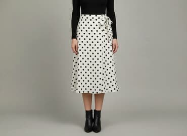 spódnice biała w grochy: Spódnica damska, rozmiar S — 5