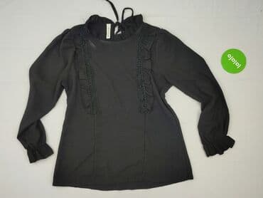 czarne bluzki z krótkim rękawem allegro: New Collection, Bluzka damska, rozmiar M — 2