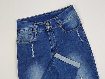 spodnie dziury: Jeansy damskie, rozmiar M — 1