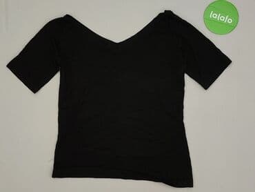 czarne t shirty i marynarka: T-shirt damski, rozmiar S — 2
