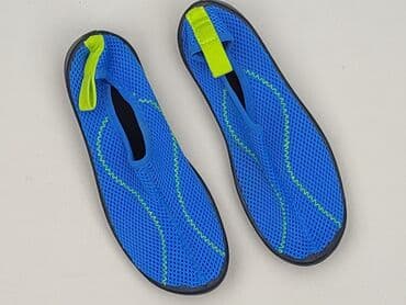 Buty do wody dla dzieci - Kolor: niebieski z limonkowymi wstawkami -