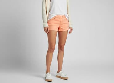 neonowe spodenki damskie: Denim Co, Szorty damskie, rozmiar L — 6