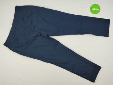 granatowe chinosy damskie: F&F, Spodnie materiałowe damskie, rozmiar XL — 3