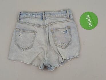 krótkie spodenki z wysokim stanem poszarpane: Denim Co, Szorty damskie, rozmiar XS — 3