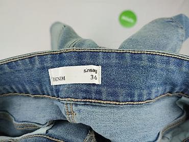 dżins tekst: Spódnica damska, rozmiar S — 4