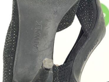 buty czarne na obcasie ccc: Półbuty damskie, rozmiar 38 — 7
