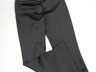 spodnie czarne damskie z niskim stanem: St. Bernard, Spodnie materiałowe damskie, rozmiar M — 2