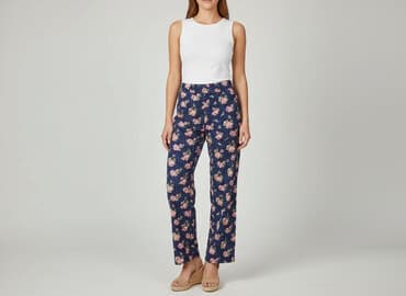 buty szerokie w palcach damskie: Miss Evie, Spodnie materiałowe damskie, rozmiar S — 6