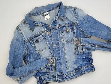 biala kurtka: H&M, Kurtka jeansowa damska, rozmiar L — 1