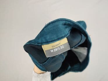 zielone jeansy: Skiny, Spodnie materiałowe damskie, rozmiar S — 4