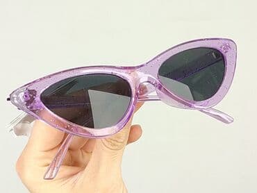 złote dodatki do zielonej sukienki: Glasses, Sunglasses, Cat eyes design, condition - Perfect — 5
