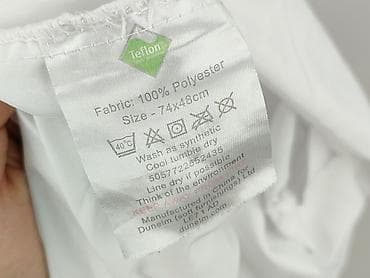 cyfrowa flora: Poszewka na poduszkę Dunelm, biała - Materiał: 100% poliester z — 4