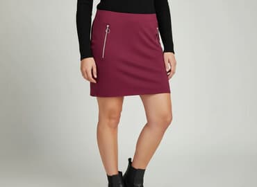 bordowa spódnice midi: Janina, Spódnica damska, rozmiar XL — 1