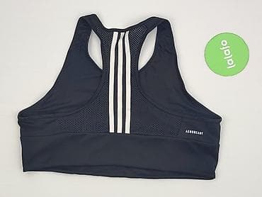 dresy strauss: Biustonosz sportowy Adidas AEROREADY – damski - Kolor: czarny - Krój — 3