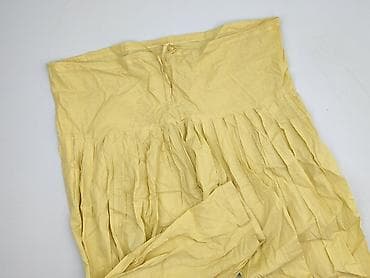 brudne spodnie: Damskie spodnie typu harem (alladynki) w jasnym, pastelowo-żółtym — 1