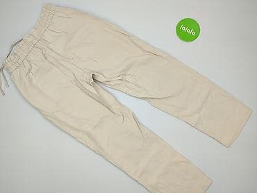 spodnie lniane pull and bear: Spodnie materiałowe damskie, rozmiar M — 4