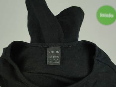 shein czarne bluzki: Shein, T-shirt damski, rozmiar S — 4