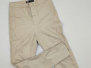 zara woskowane spodnie: Zara, Material trousers for women, size S (EU 36) — 1