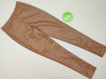 legginsy z wysokim stanem modelujące: Legginsy Ze skóry ekologicznej damskie, rozmiar M — 3