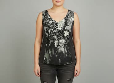 t shirty z dekoltem na plecach: Cream, Top damski, rozmiar XL — 6