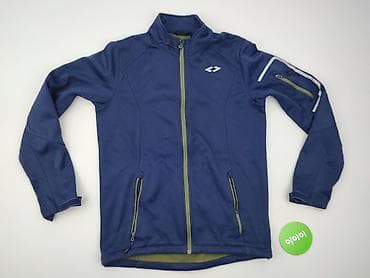 bluza softshell: Męska bluza/softshell Crivit - Kolor: granatowy z oliwkowymi suwakami — 2