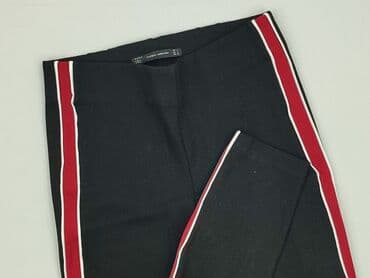 czarne legginsy prążkowane: Zara, Legginsy Sportowe damskie, rozmiar S — 1
